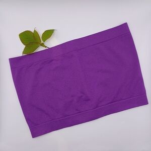Bright Purple Bandeau Top